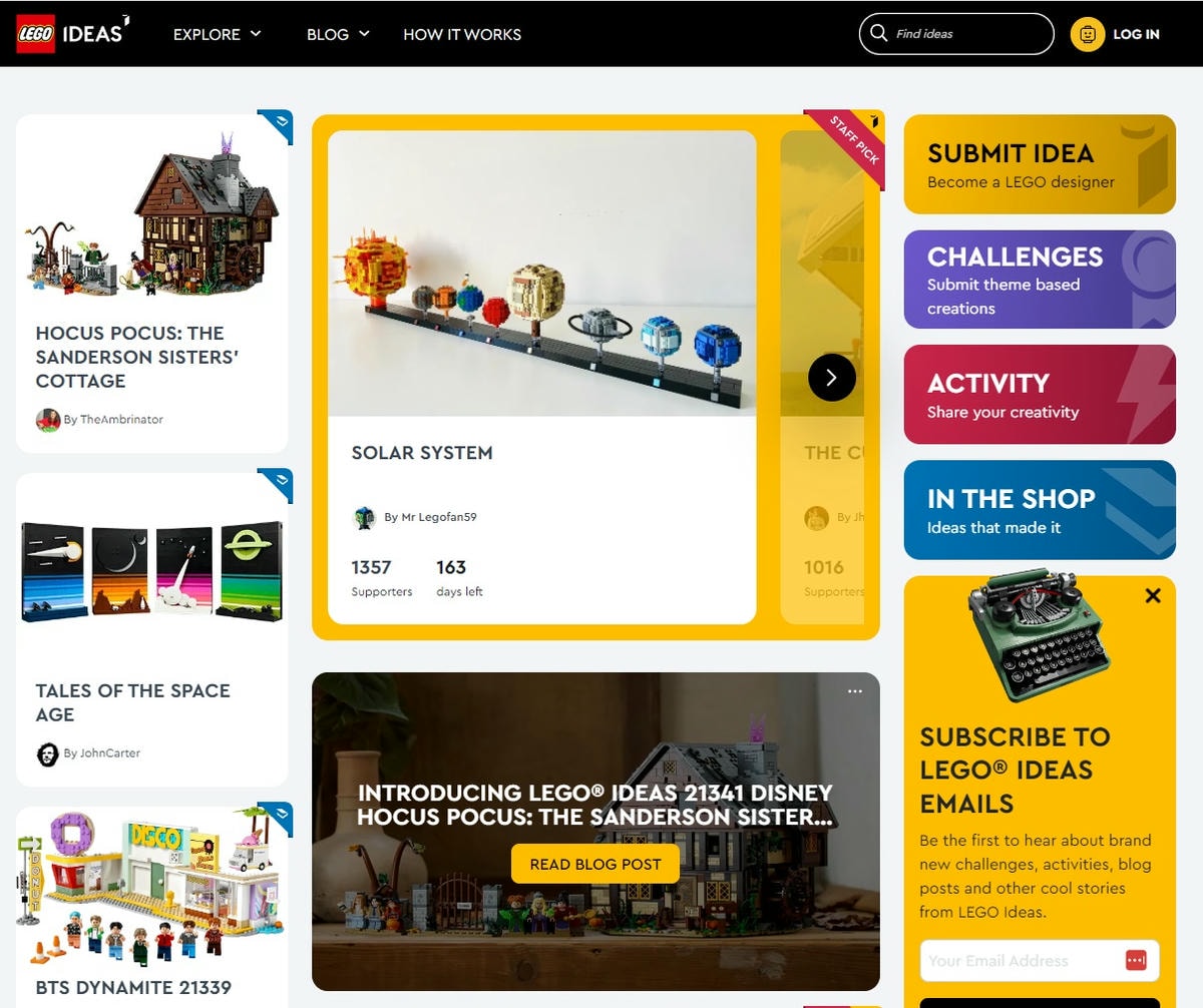 成為樂高玩家,6 個必備的樂高網站 - 第8張圖 lego ideas