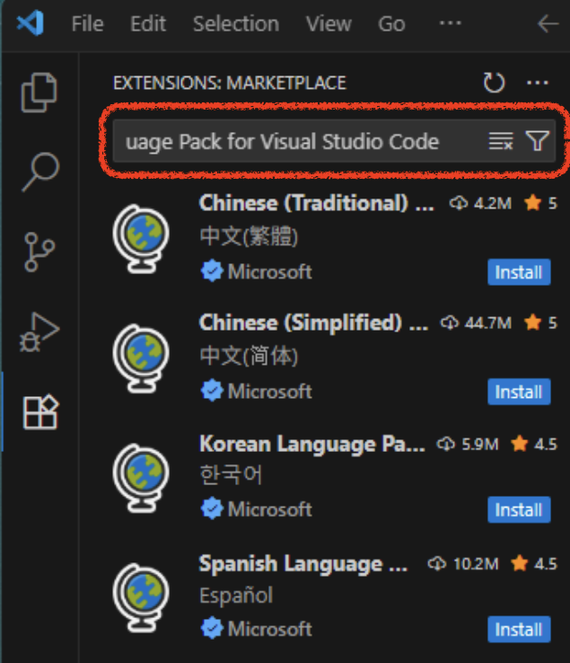 【VScode】如何安裝擴充套件?以安裝繁體中文化為例 - 第5張圖